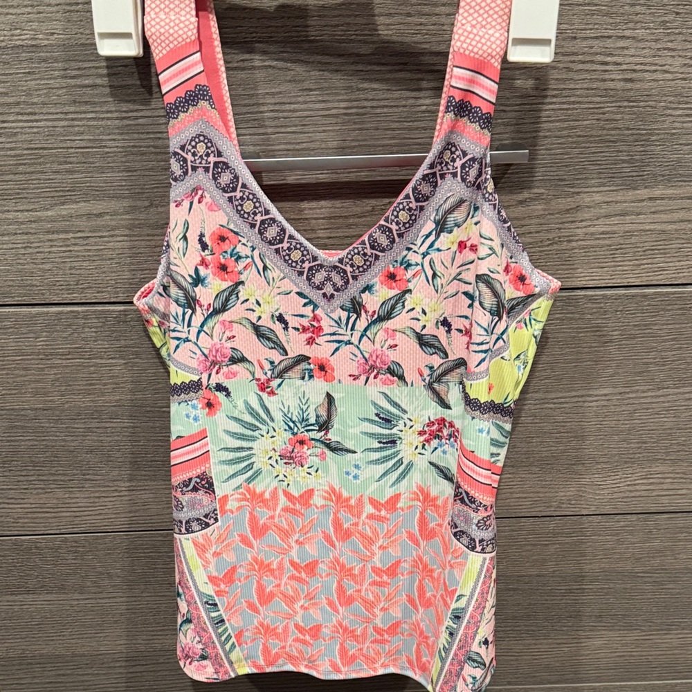 Lucky in Love Multicolor Floral Tank Top